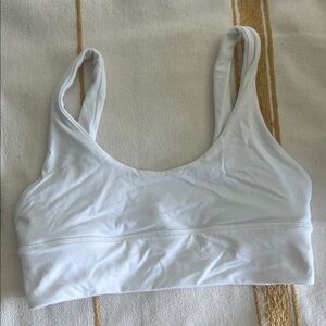 Lululemon - Size 8 - Align Light Support White Sports Bra - A/B Cup